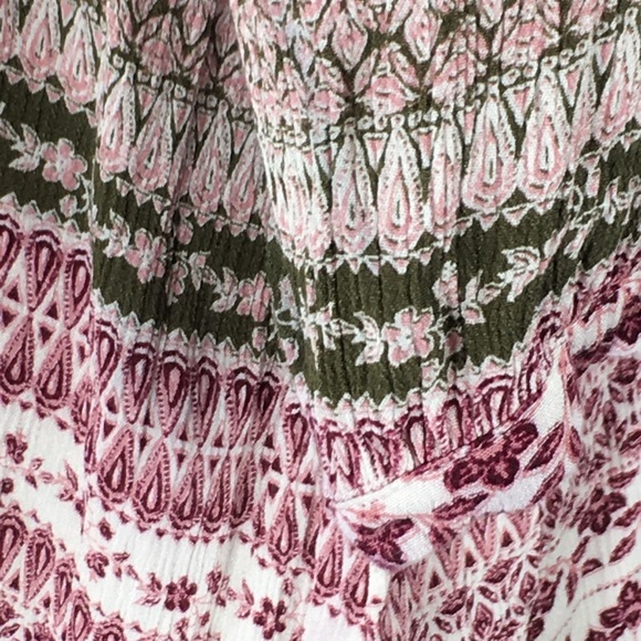 Cloud Chaser Button Up Burgundy Green Long Sleeve Pheasant Top size 1X - Picture 11 of 16